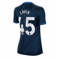 Dámy Fotbalový dres Chelsea Romeo Lavia #45 2023-24 Venkovní Krátký Rukáv